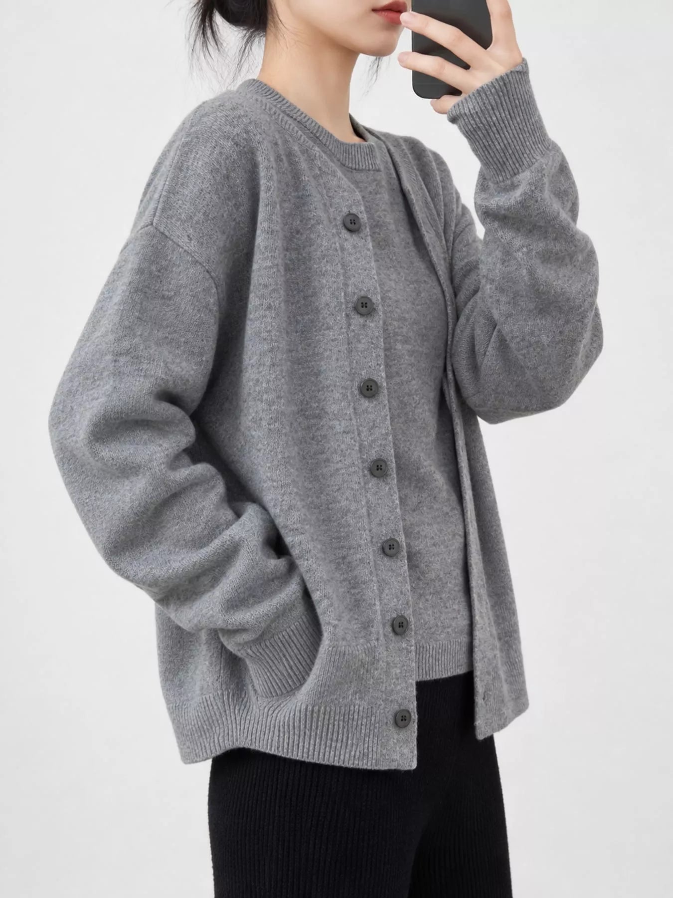 Button Up Long Sleeve Cardigan Secondary image
