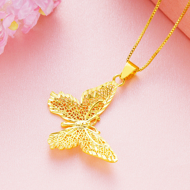 Butterfly Pendant Chain Necklaces Secondary image