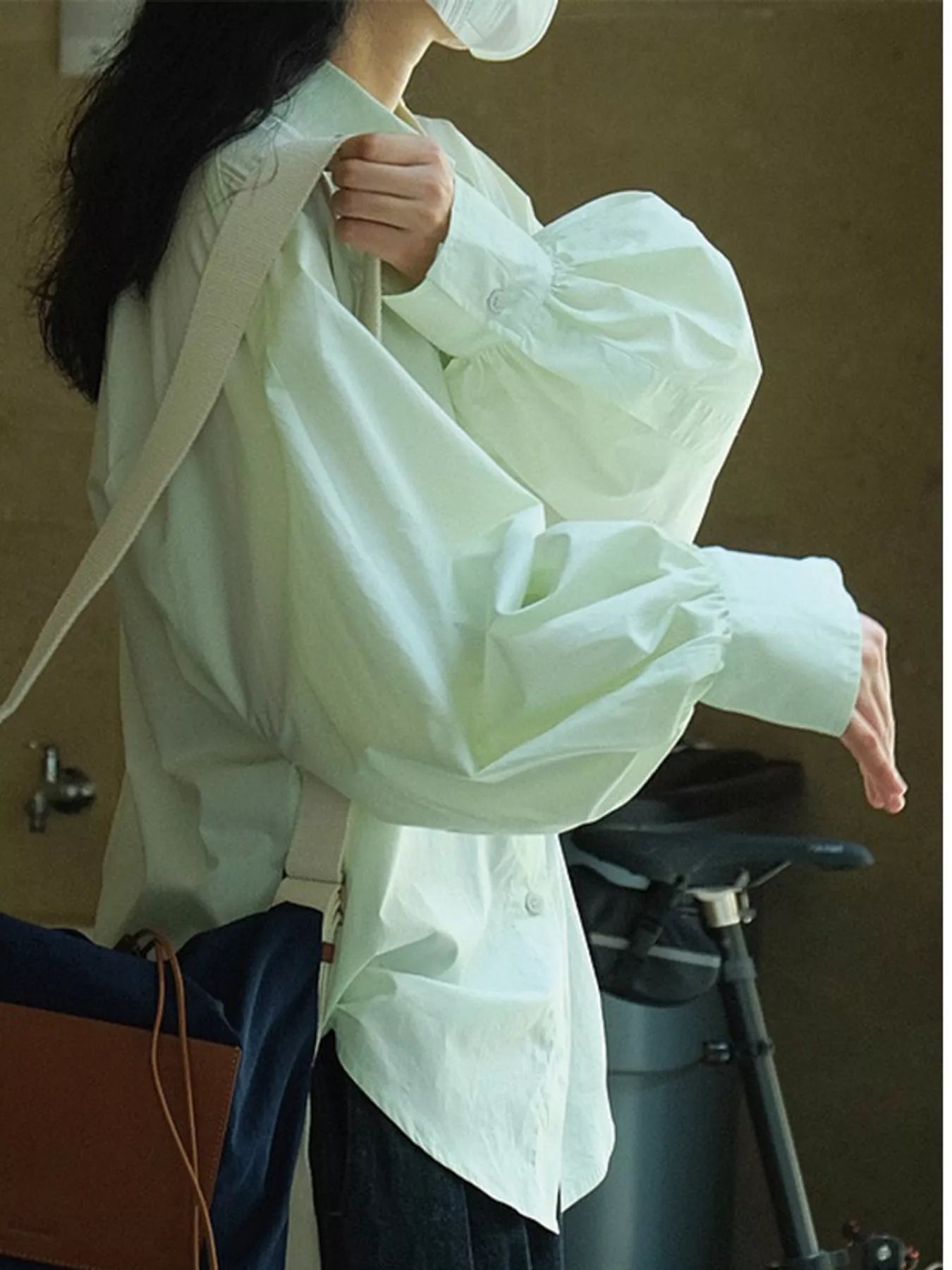 Oversized Long Sleeve Shirt Secondary image