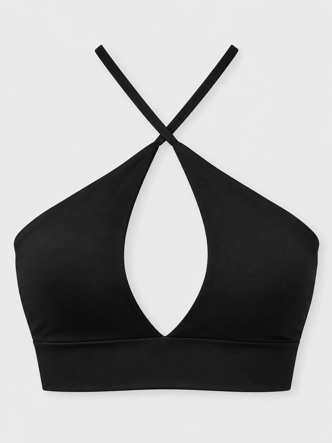 Halter Neck Cut-Out Crop Cami Secondary image